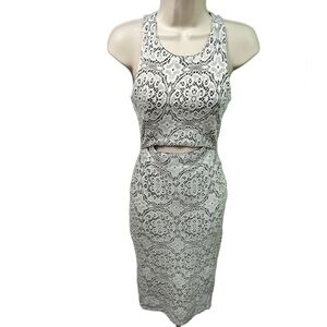 Lovely Day Lace Overlay Bodycon Dress Sz S
